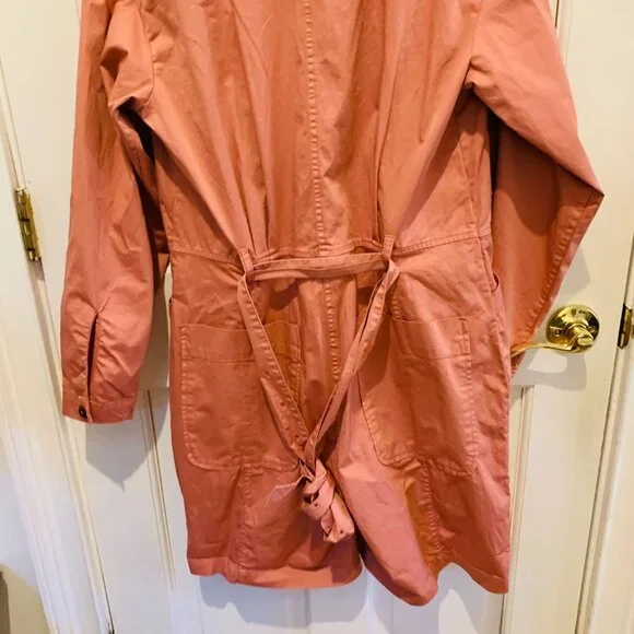 Alex Mill Womens JumpsuitsExpedition Jumpsuit Romper in Washed Twill CityPink